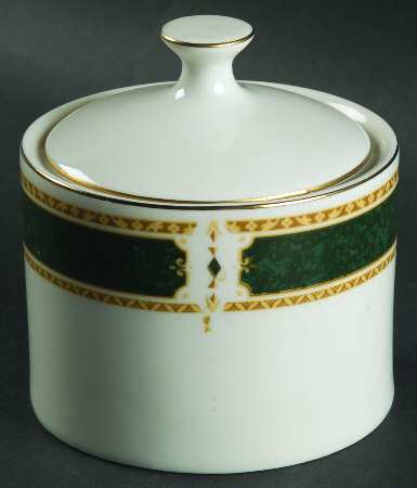 Emerald Garden Sugar Bowl & Lid