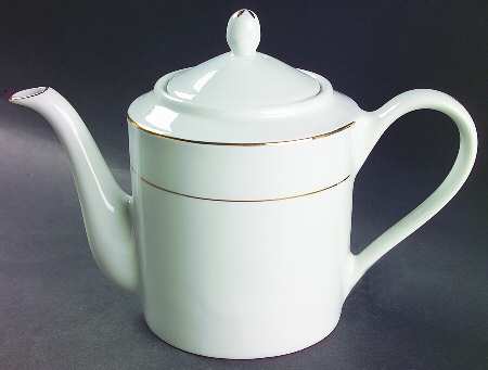 Classic Gold (Rim, Gold Trim & Verge) Teapot & Lid
