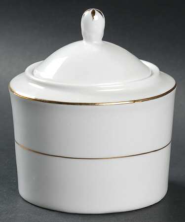 Classic Gold (Rim, Gold Trim & Verge) Sugar Bowl & Lid