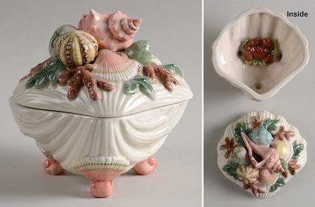 Oceana (Multicolor Shells) Sugar Bowl & Lid