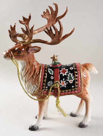 Christmas Lodge Deer Candlestick with Stopper