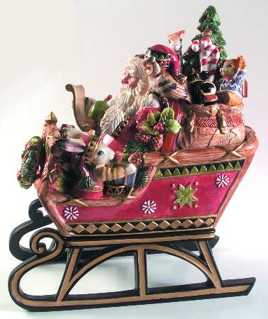 Christmas Lodge Cookie Jar & Lid