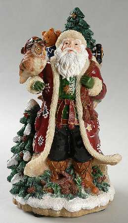 Christmas Lodge Musical Figurine