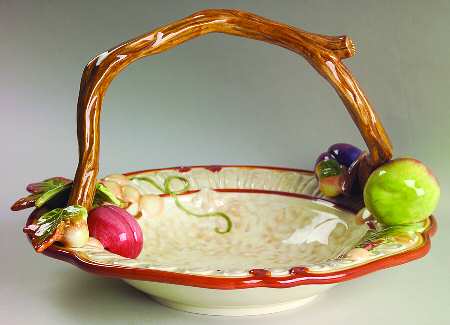 Venetian Romance 11" Handled Basket