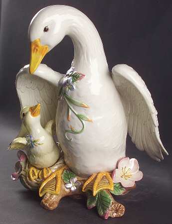 Garden Rhapsody Goose Figurine