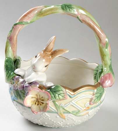 Garden Rhapsody 6" Handled Basket