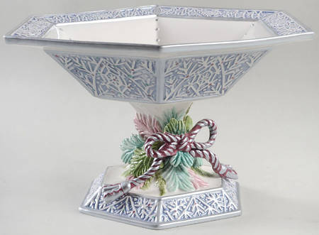 Crystal Winter Round Compote (Height X Width)