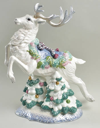 Crystal Winter Deer Figurine