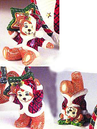 Twinkling Teddy Bear Figurine