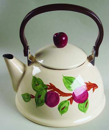 Apple (China,  Apple Backstamp) Metal Kettle & Lid