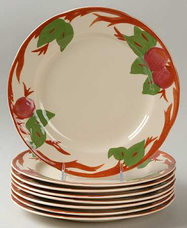 Apple (China,  Apple Backstamp) Dinner Plate - Set of 8