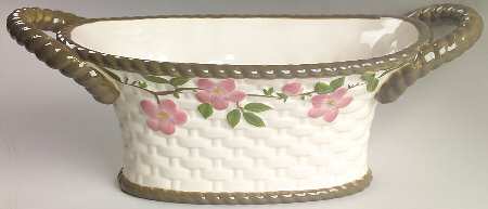 Desert Rose (China) Oval Basket by Franciscan