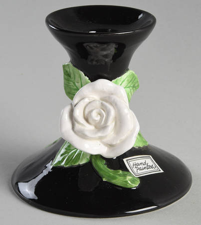 Rose Blanc 3" Candlestick