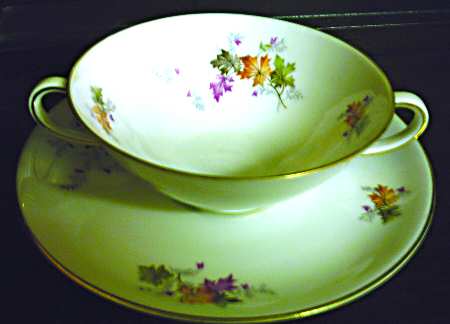 6084 Flat Cream Soup Bowl & Saucer Set