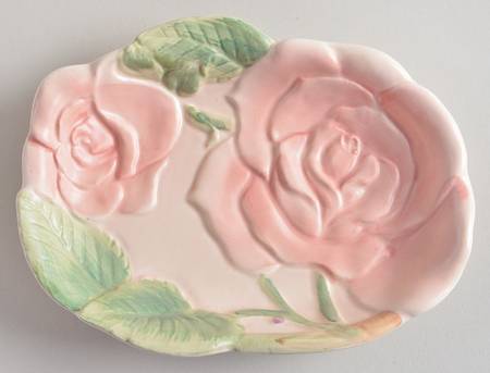 Blushing Rose Soap Dish by Fitz and Floyd