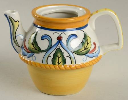 Ricamo Accessories Individual Teapot with Cup Teapot No Lid