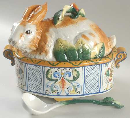 Ricamo Accessories Figural Tureen & Lid with Ladle