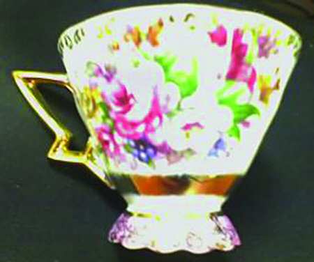 2719 (Pink Center) Footed Cup