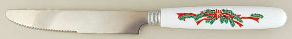 Poinsettia & Ribbons Small Dinner Knife