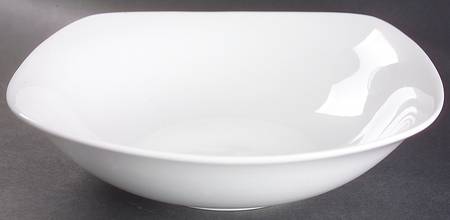Gourmet White 9" Square Salad Serving Bowl