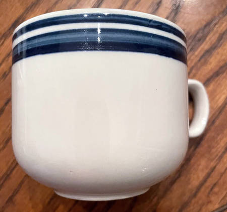 Blue Flat Cup