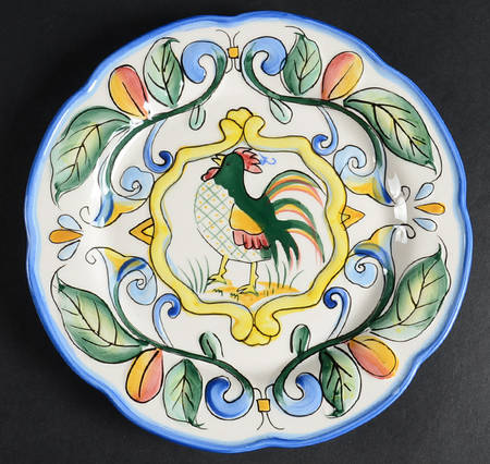 Ricamo Motif Salad/Dessert Plate