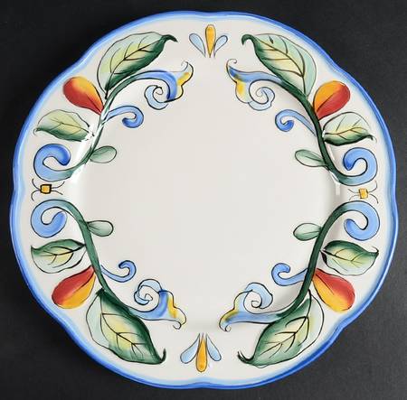 Ricamo Motif Dinner Plate