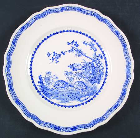 Quail Blue (Black Ship Backstamp) by Furnivals