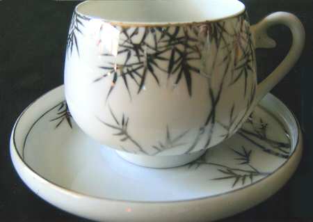 FUY12 Footed Demitasse Cup & Saucer Set