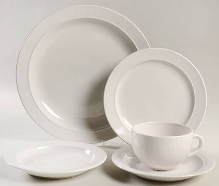 Concord White 5 Piece Place Setting