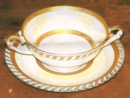 8810 Footed Cream Soup Bowl & Saucer Set