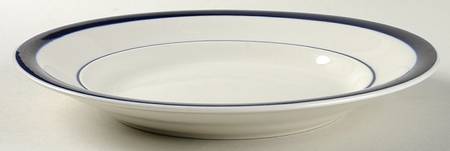 Trattoria Blue Large Rim Soup Bowl
