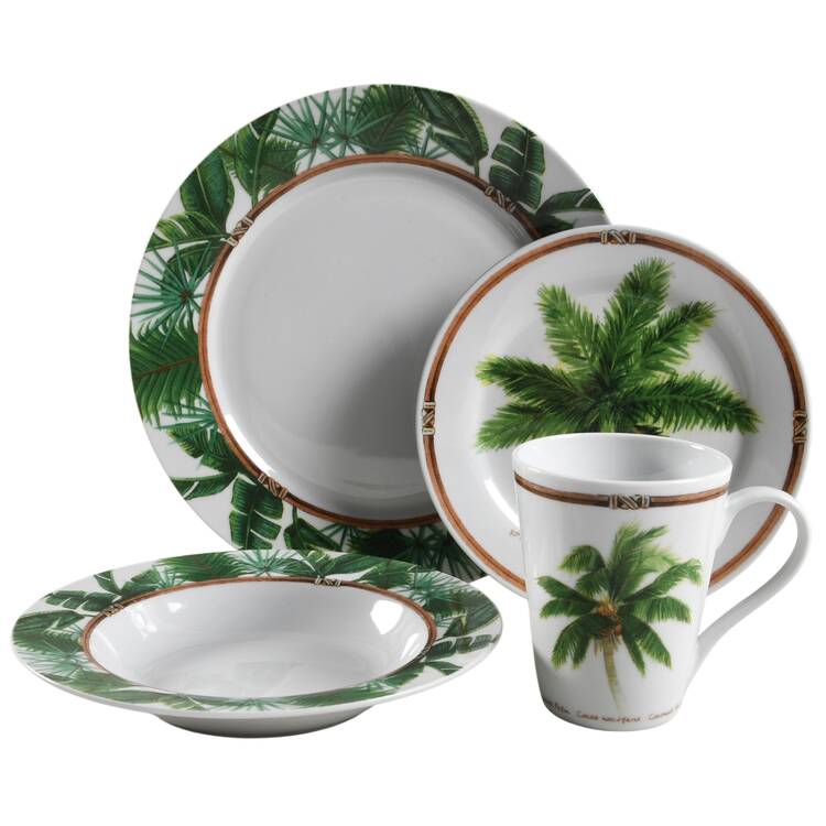 Palm Island 4 Piece Place Setting