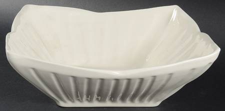 Pearl White 10" Square Serving Bowl