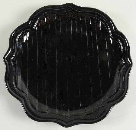 Pearl Black Salad/Dessert Plate