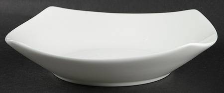 Nevaeh White (Bone) Square Soup Bowl