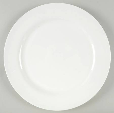 Nevaeh White (Bone) Service Plate (Charger)