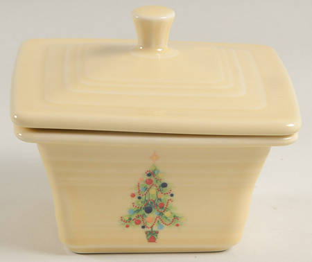 Fiesta Christmas Tree Square Box & Lid