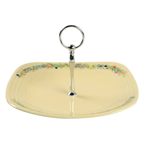 Fiesta Christmas Tree Square Serving Plate W/Handle (DPS)