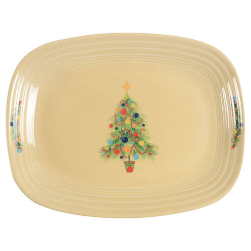 Fiesta Christmas Tree 11" Rectangular Serving Platter