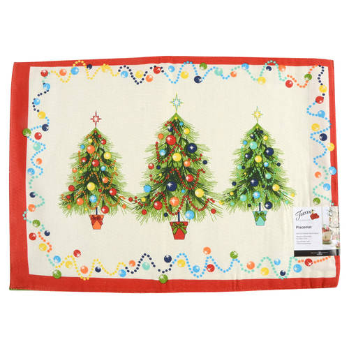 Fiesta Christmas Tree Cloth Placemat