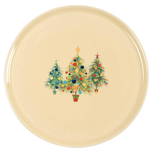 Fiesta Christmas Tree Cake Plate