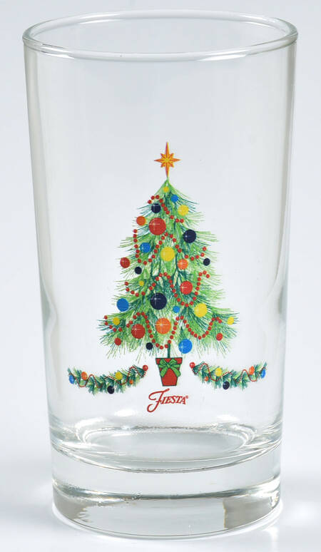 Fiesta Christmas Tree Glassware Juice