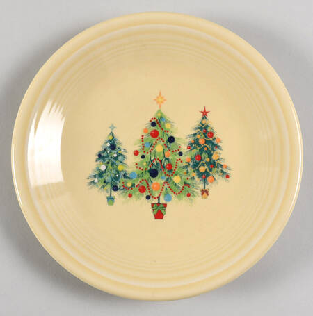 Fiesta Christmas Tree Appetizer Plate