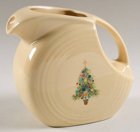 Fiesta Christmas Tree 2 Quart Disk Water Pitcher