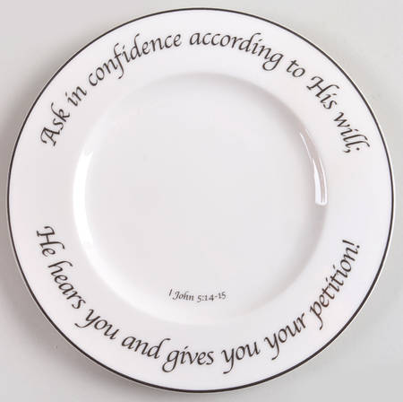Prayer Collection Salad Plate