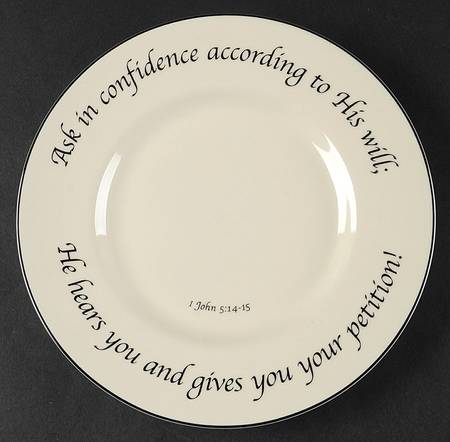 Prayer Collection Salad Plate