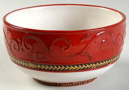 Damask Holiday Coupe Cereal Bowl