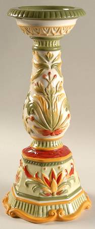Damask Holiday Candleholder