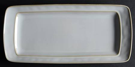 Fontina White 13" Rectangular Serving Platter by Food Network